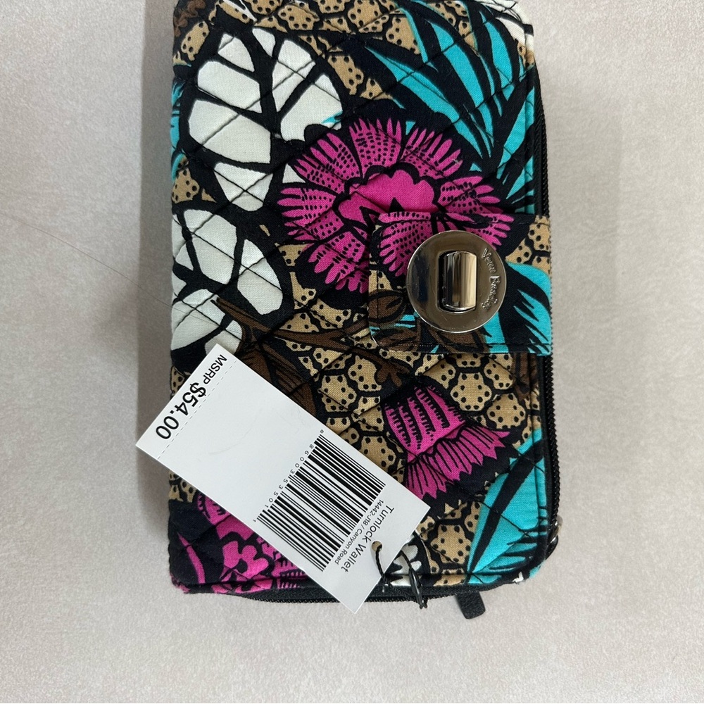 Simply Vera Vera Wang Floral Patterned Wallet - Pink, Blue, Brown